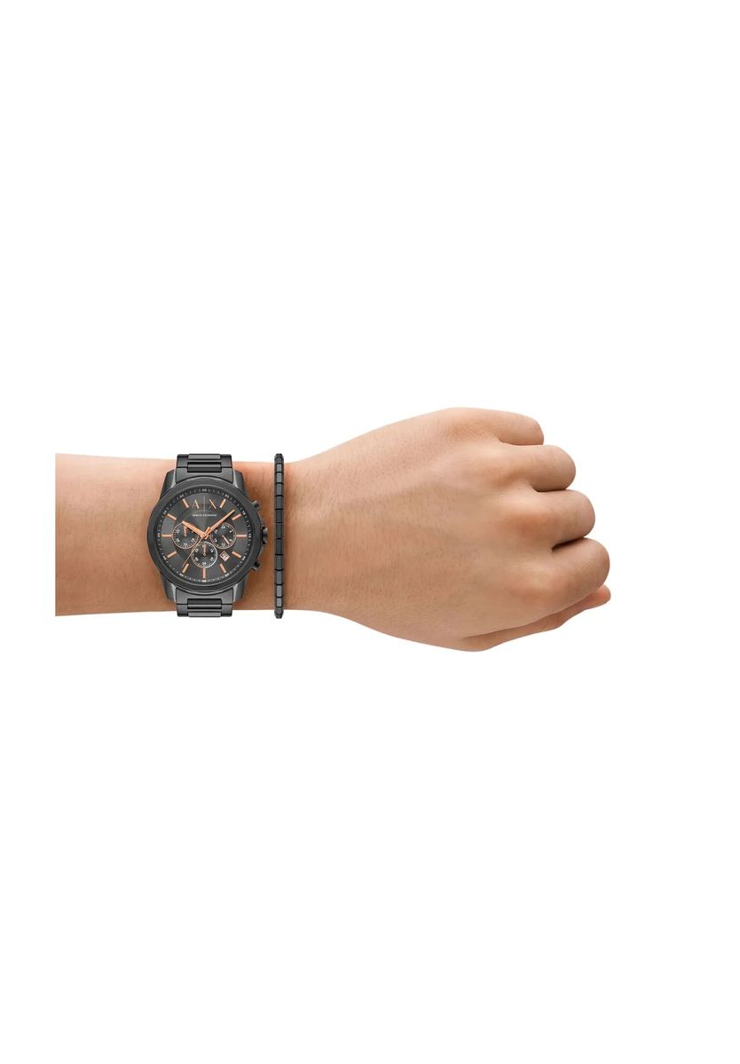 Elegantes Chronograph und Armband Set
