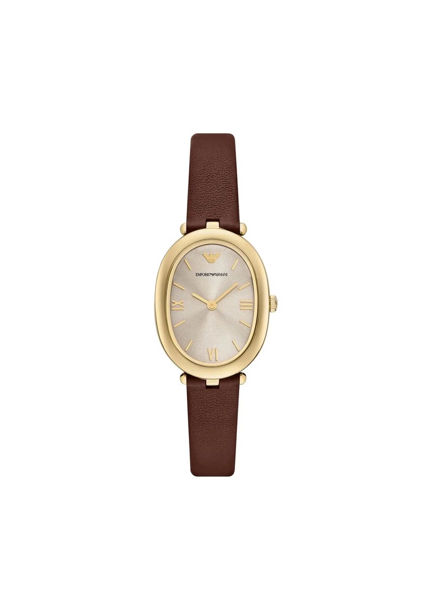 Elegante Uhr mit ovalem Zifferblatt