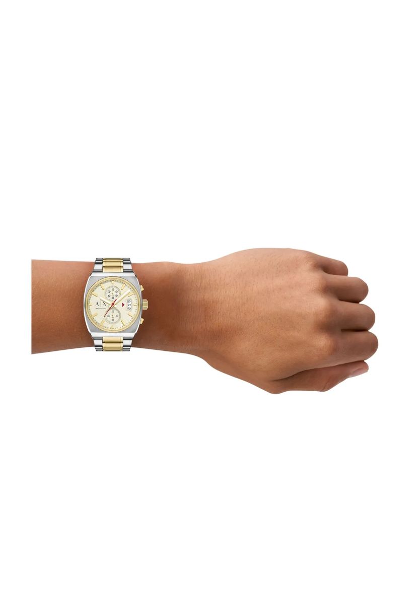 Zweifarbiger rechteckiger Chronograph