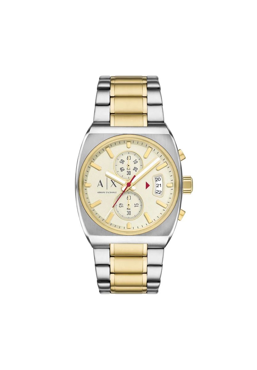 Zweifarbiger rechteckiger Chronograph