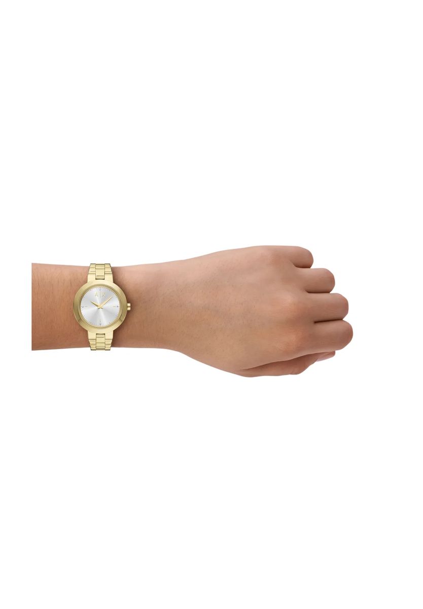 Minimalistische Zwei-Zeiger-Armbanduhr