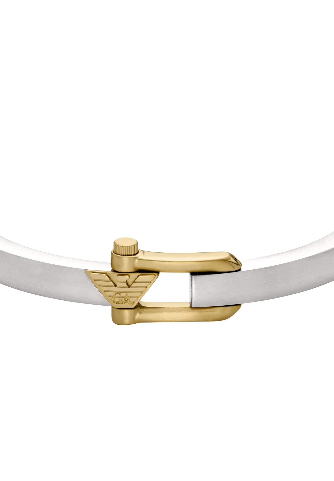 Offene Armspange mit Signatur-Logo