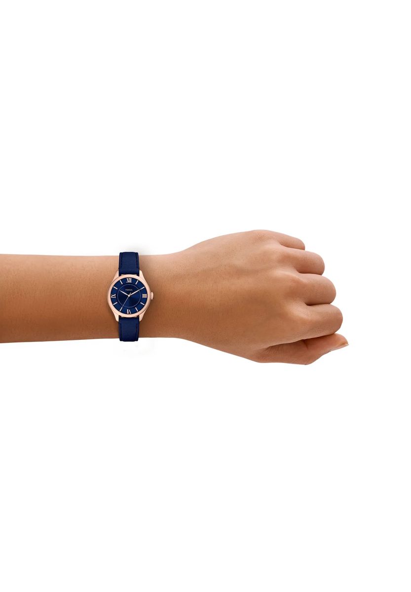 Gilmore Dreizeiger-Uhr mit Lederarmband