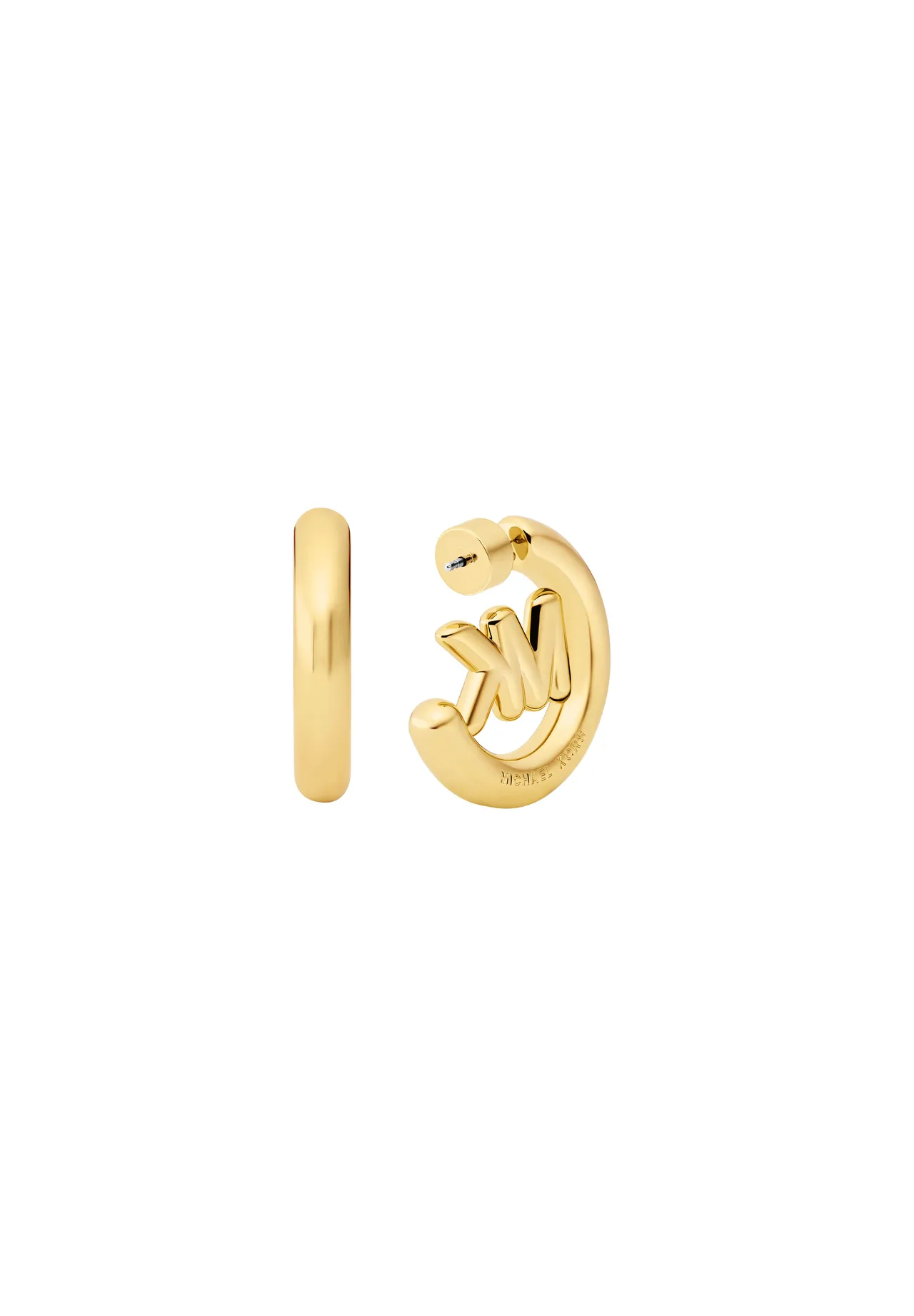 Ikonische Logo-Creolen in Gold