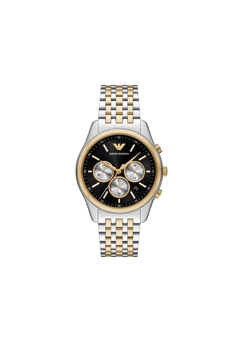 Bicolor-Chronograph aus Edelstahl