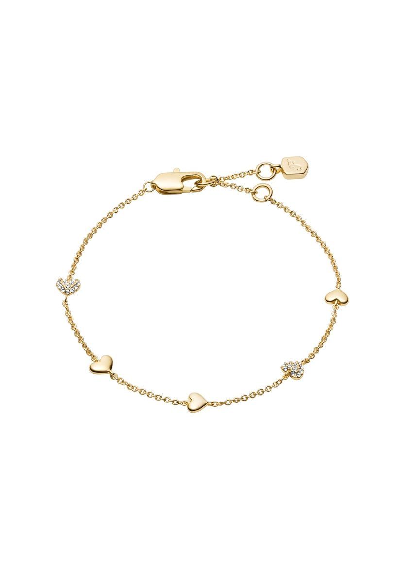 Heartbeat Goldfarbenes Charm-Armband