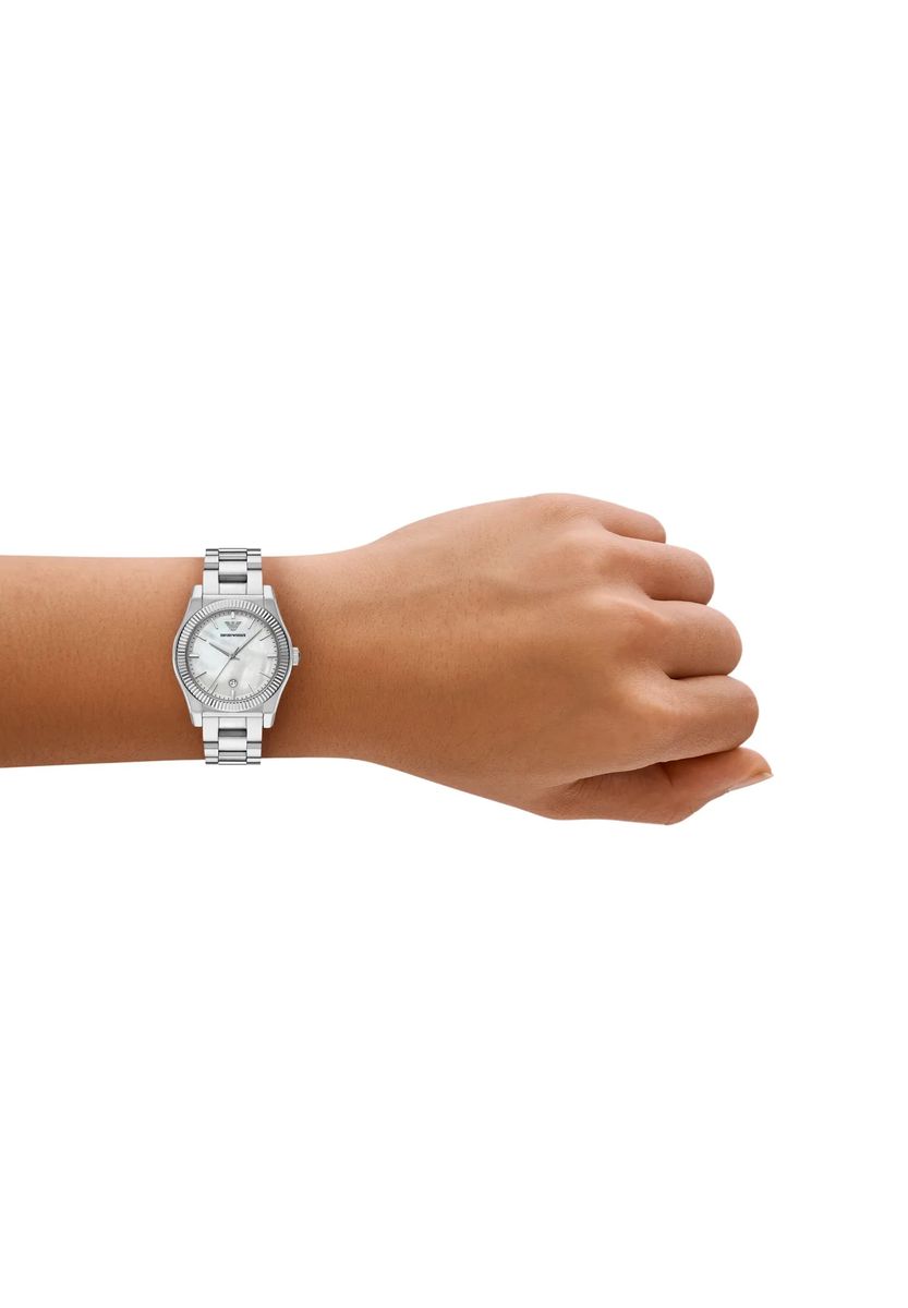Elegante Perlmutt-Gliederuhr