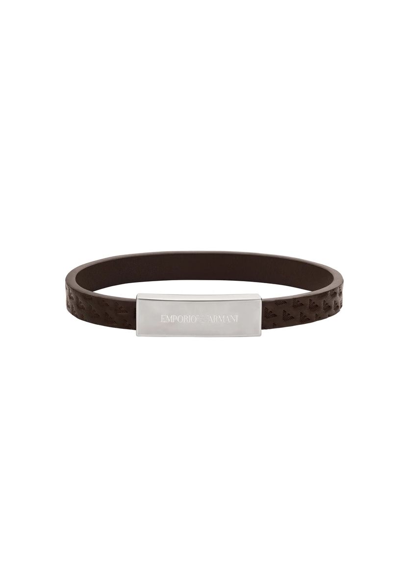 Minimalistisches Leder-ID-Armband