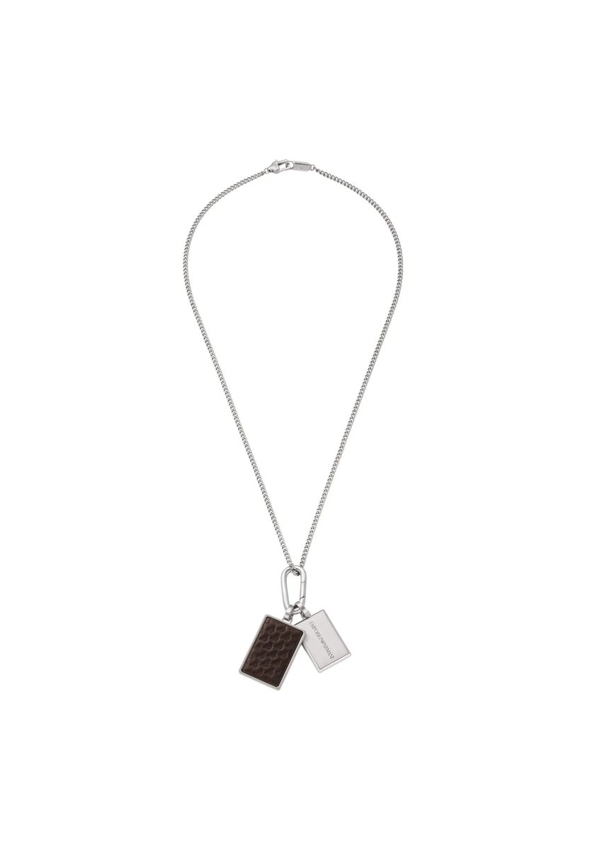 Moderne Doppel-Dog-Tag-Halskette