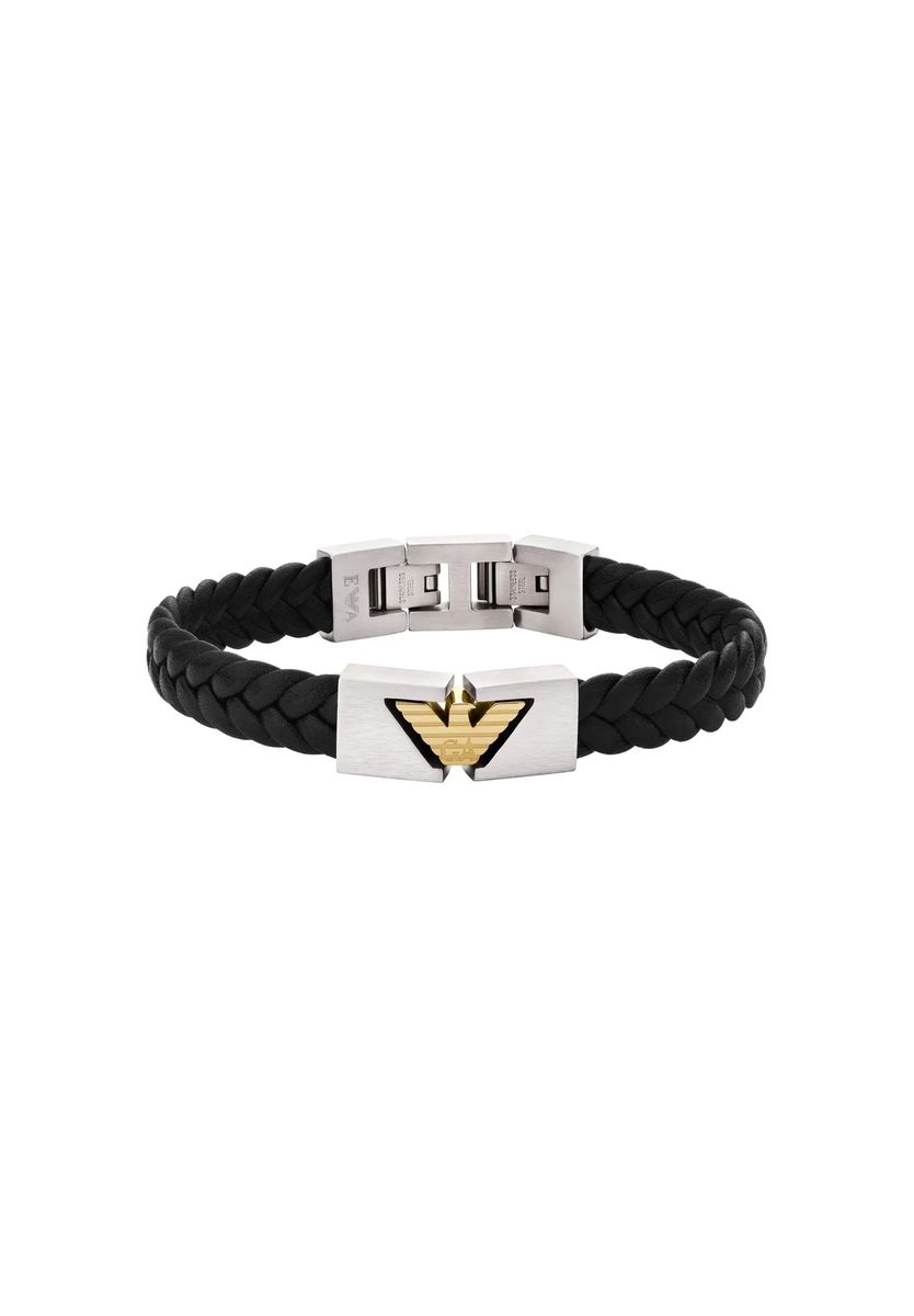 Geflochtenes ID-Armband mit Logo