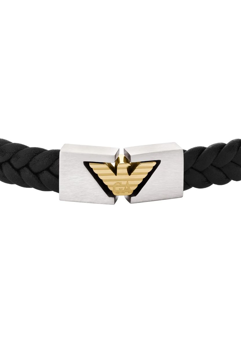 Geflochtenes ID-Armband mit Logo