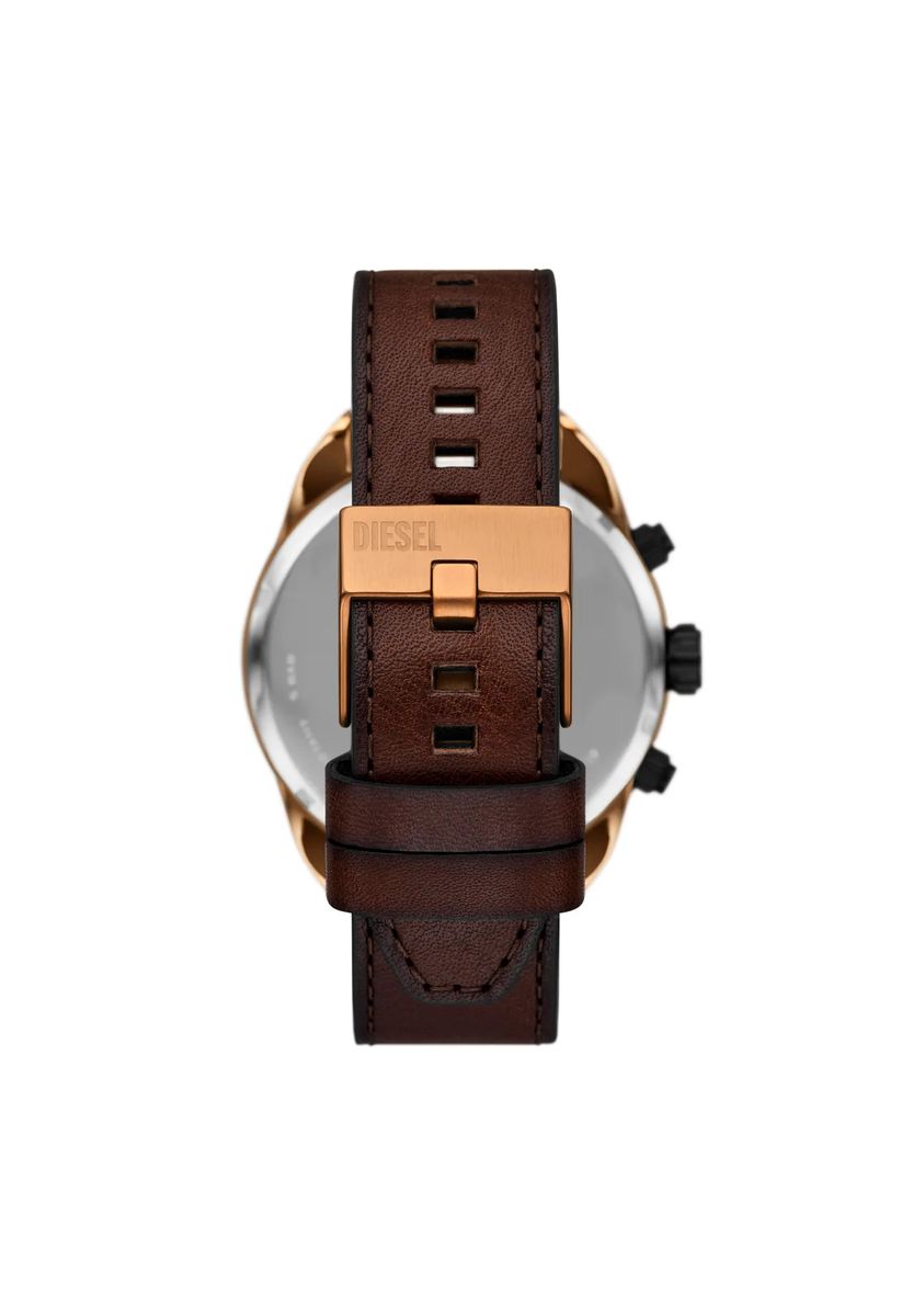 Spiked Chronograph mit Lederarmband
