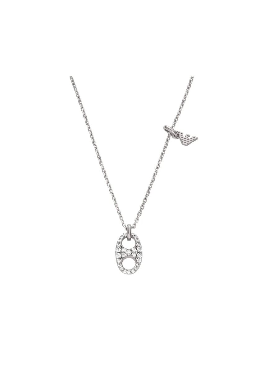 Sterling Silber Pavé-Glied Anhänger