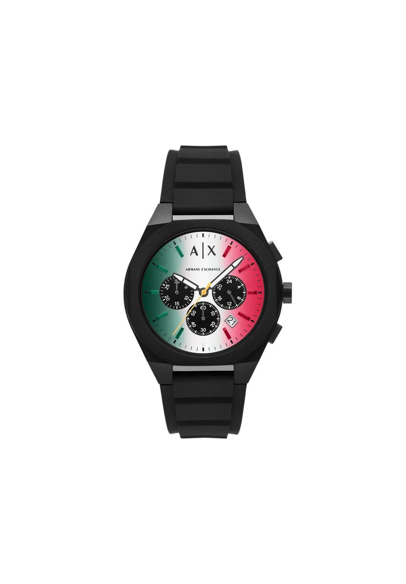 Sportlicher Chronograph mit Trikolore-Zifferblatt