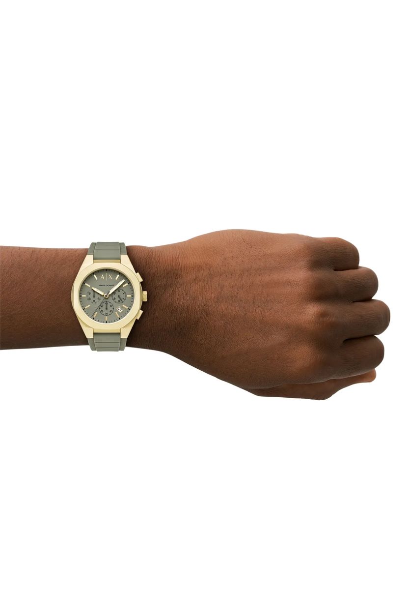 Moderner Chronograph mit Silikonarmband
