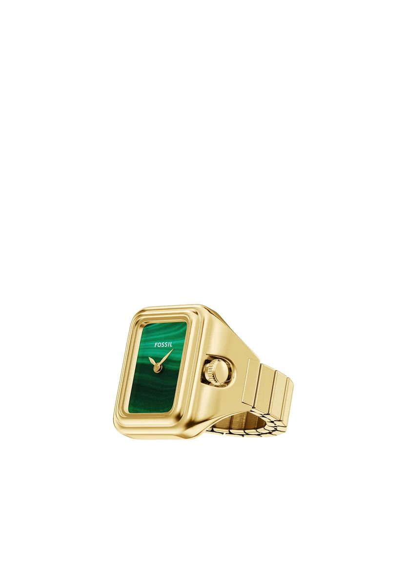 Raquel Rechteckige Zifferblatt-Ringuhr