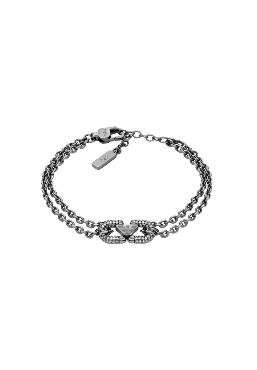 Doppelreihiges Gliederketten-ID-Armband