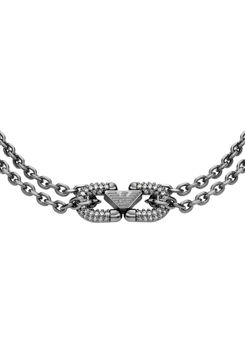 Doppelreihiges Gliederketten-ID-Armband