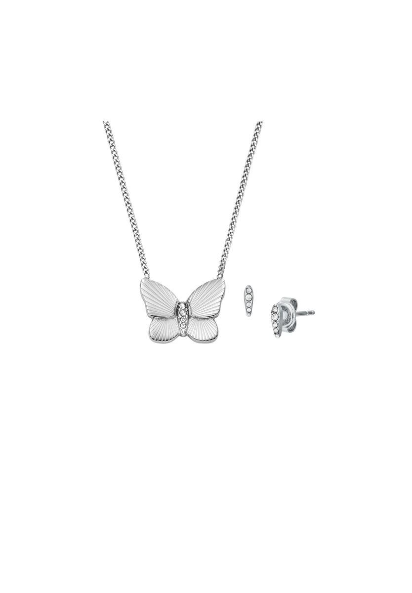 Schmuckset mit strukturiertem Schmetterling