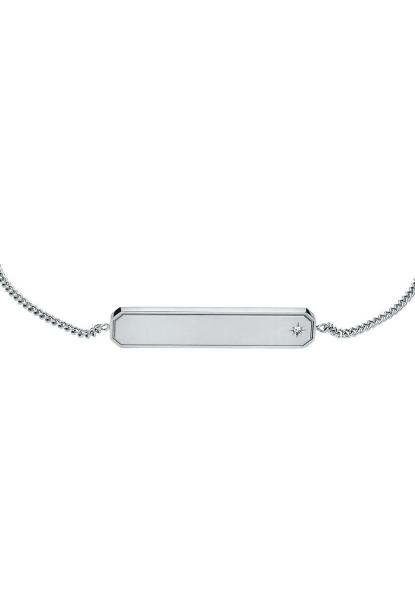 Minimalistisches ID-Plaketten Kettenarmband