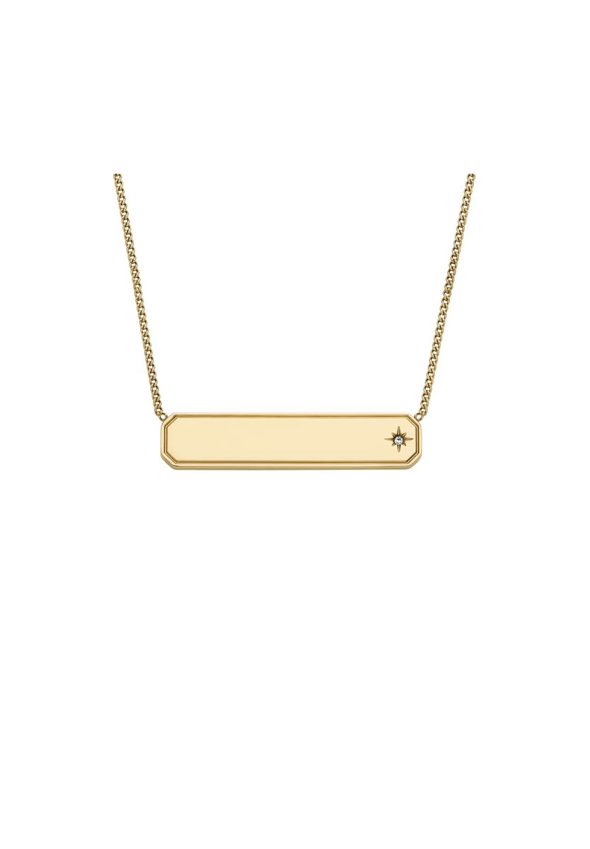 Gravierbare ID-Plakette Halskette