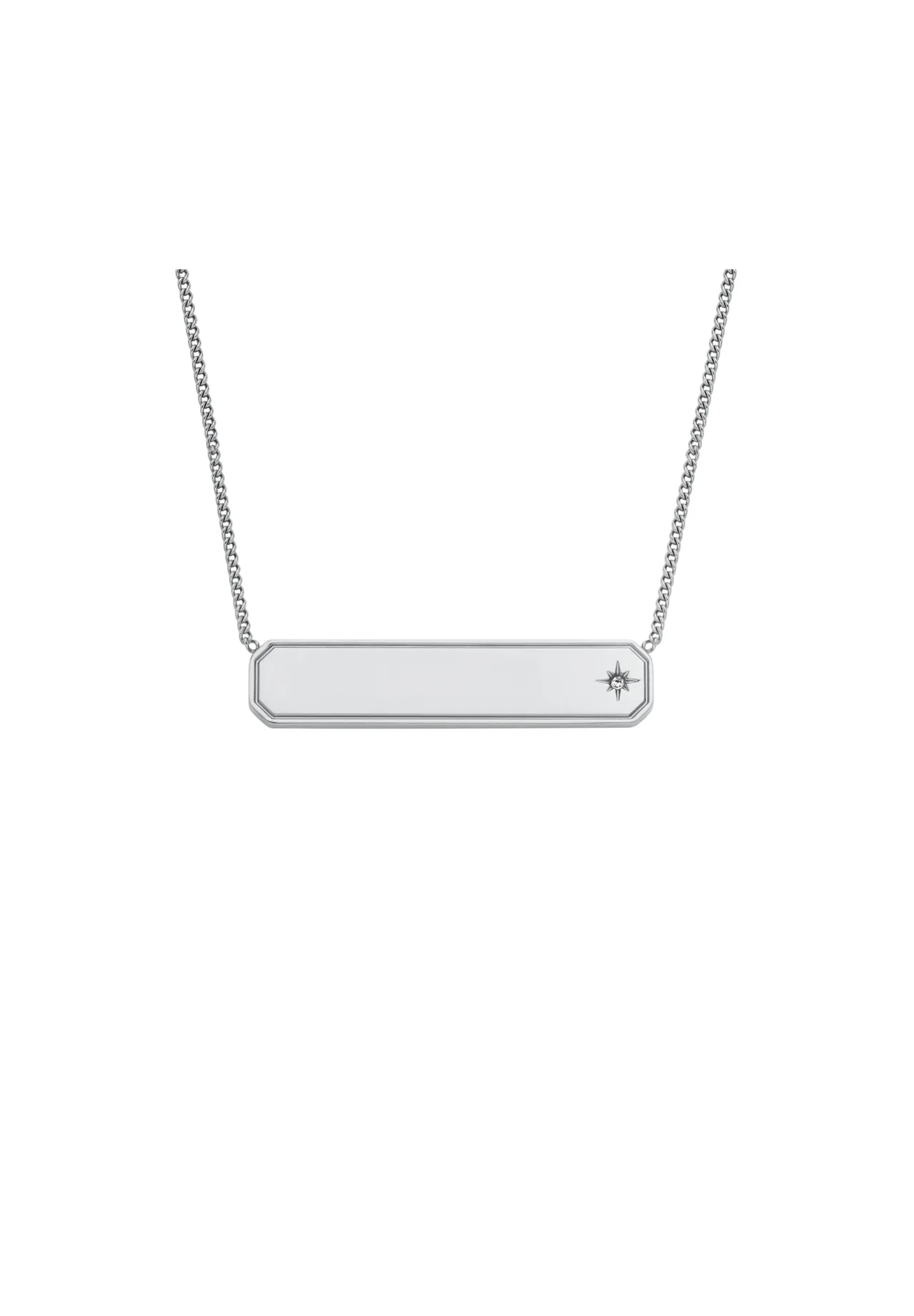Minimalistische ID-Plakette mit Stern