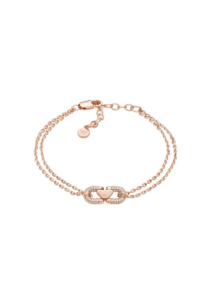 Doppelreihiges Pavé-Kettenarmband