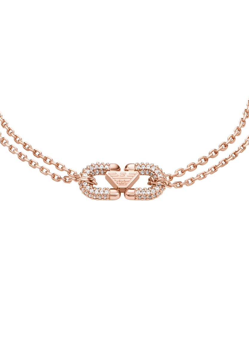 Doppelreihiges Pavé-Kettenarmband