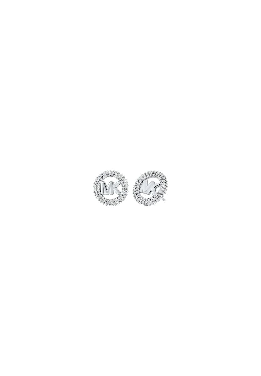 Ohrstecker mit Monogramm und Kristallkranz