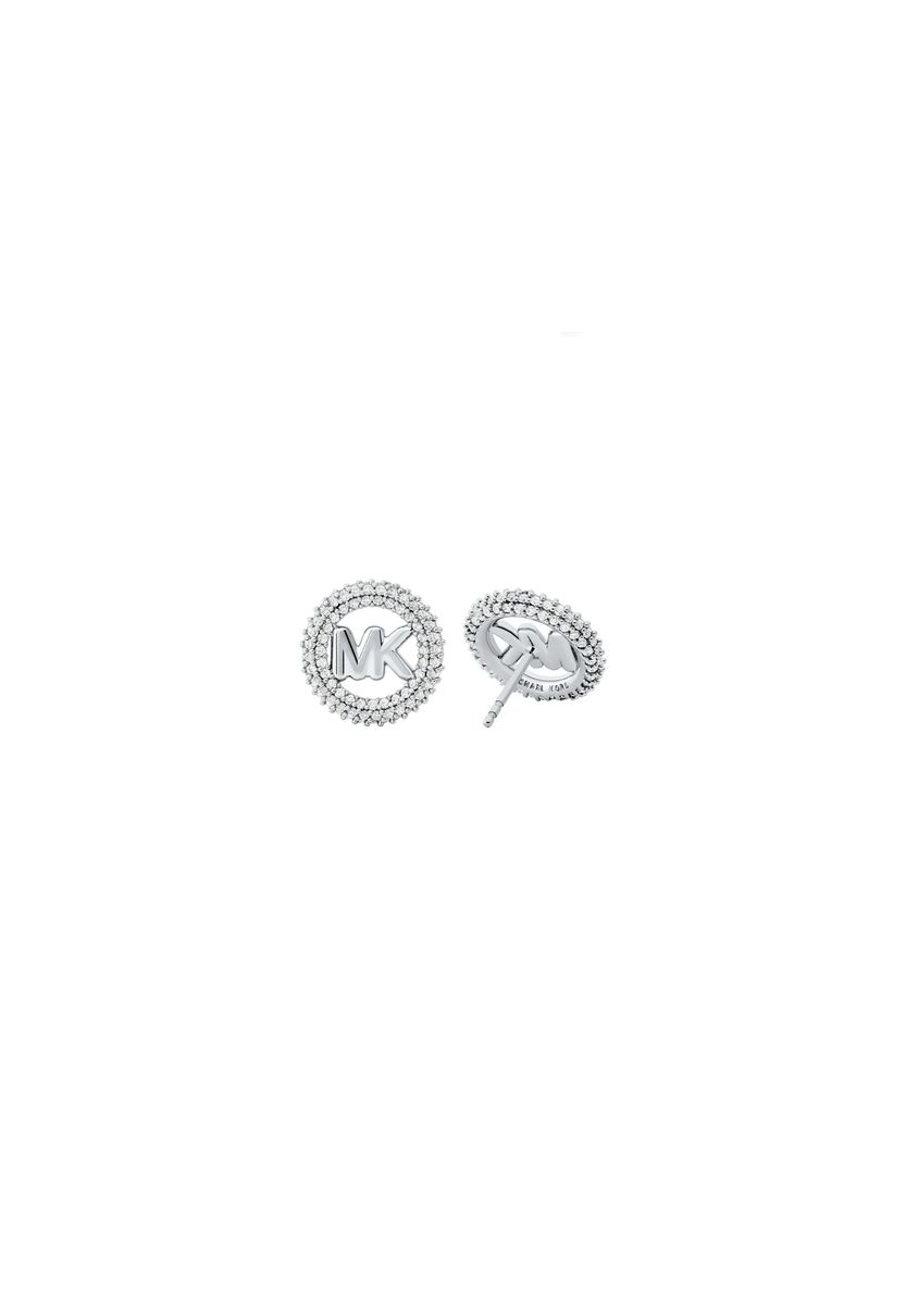 Ohrstecker mit Monogramm und Kristallkranz