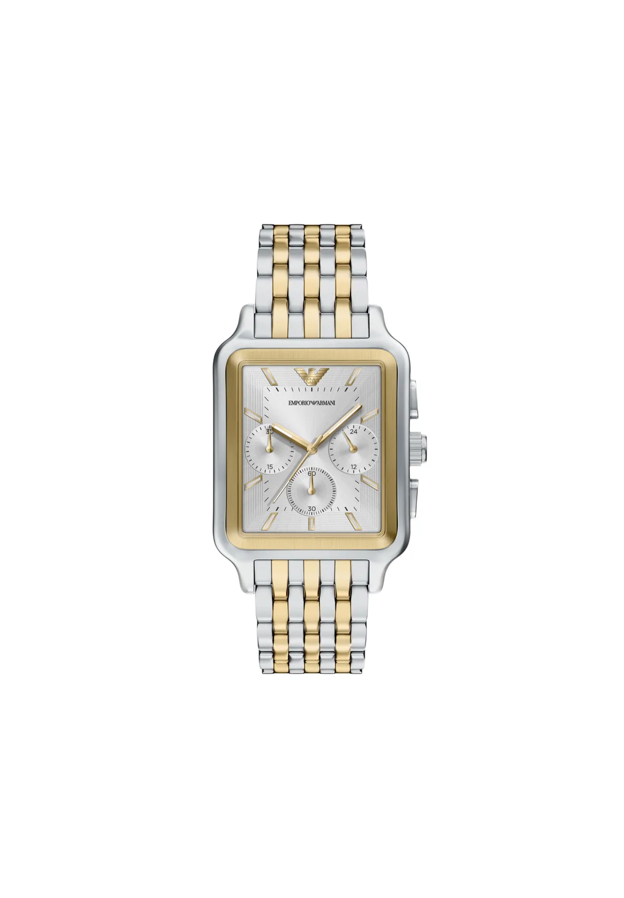 Eleganter Rechteck-Metall-Chronograph