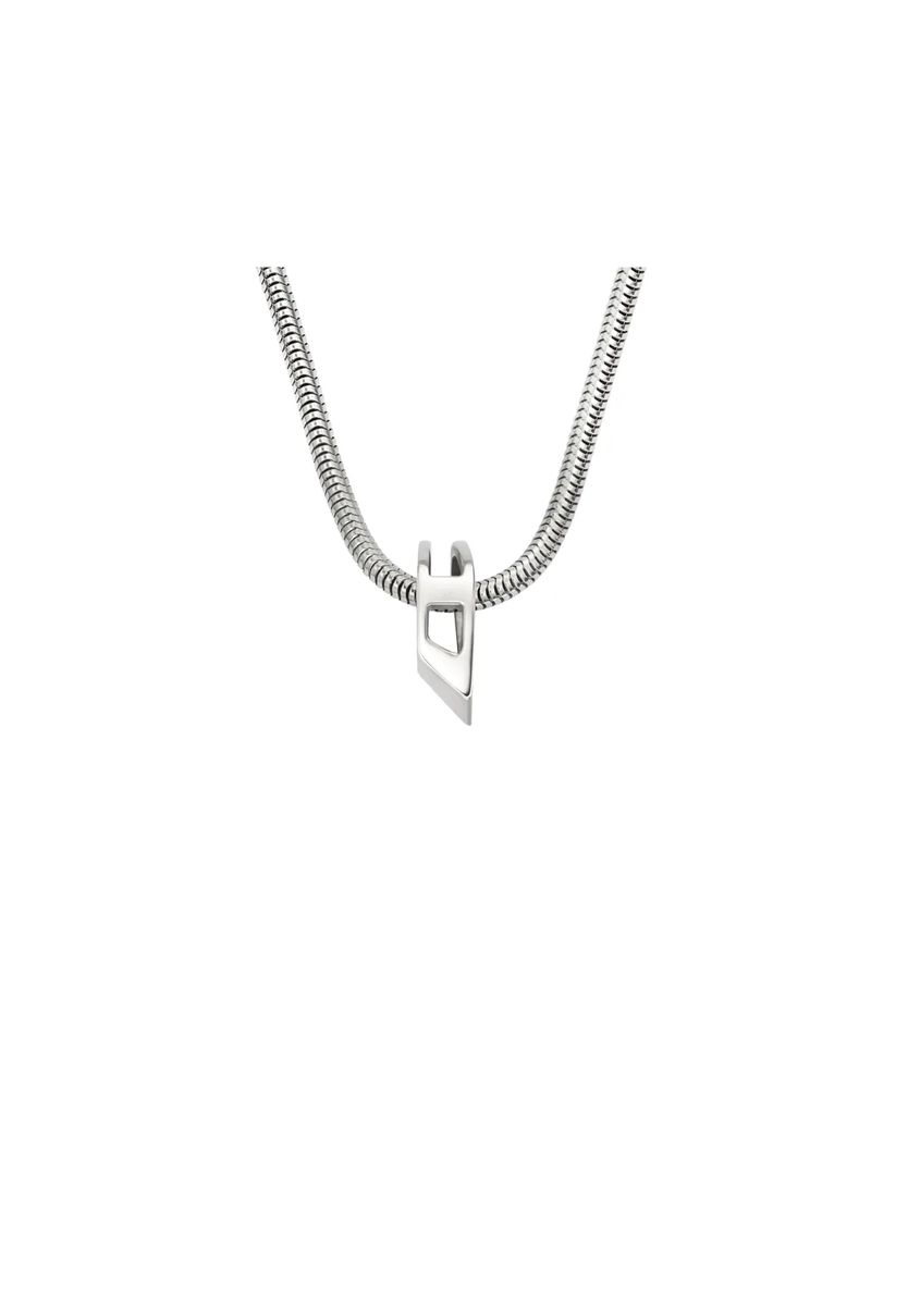Minimalistische D-Logo Schlangenkette