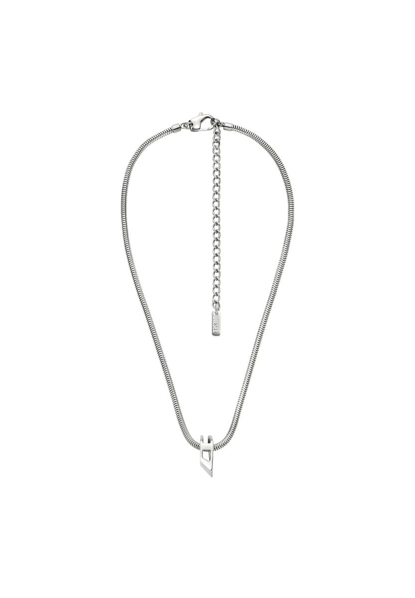 Minimalistische D-Logo Schlangenkette