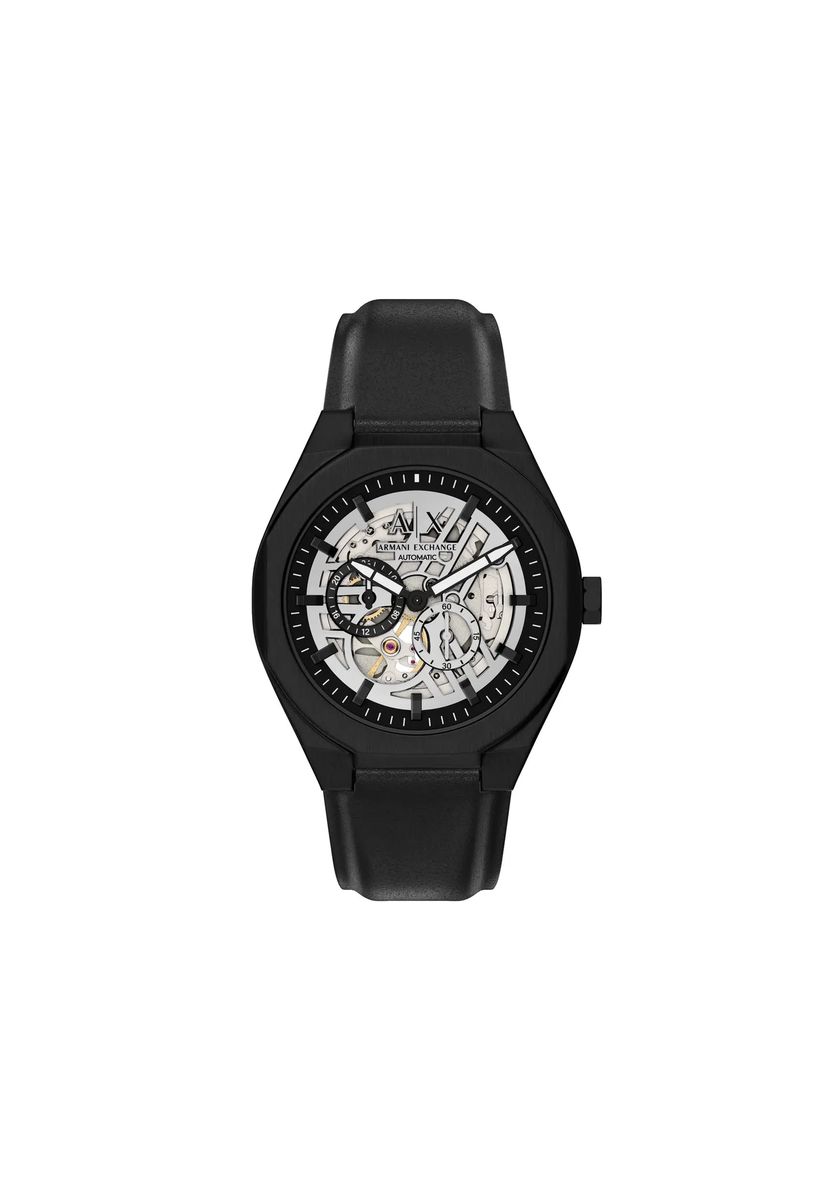 Automatik-Uhr mit skelettiertem Zifferblatt