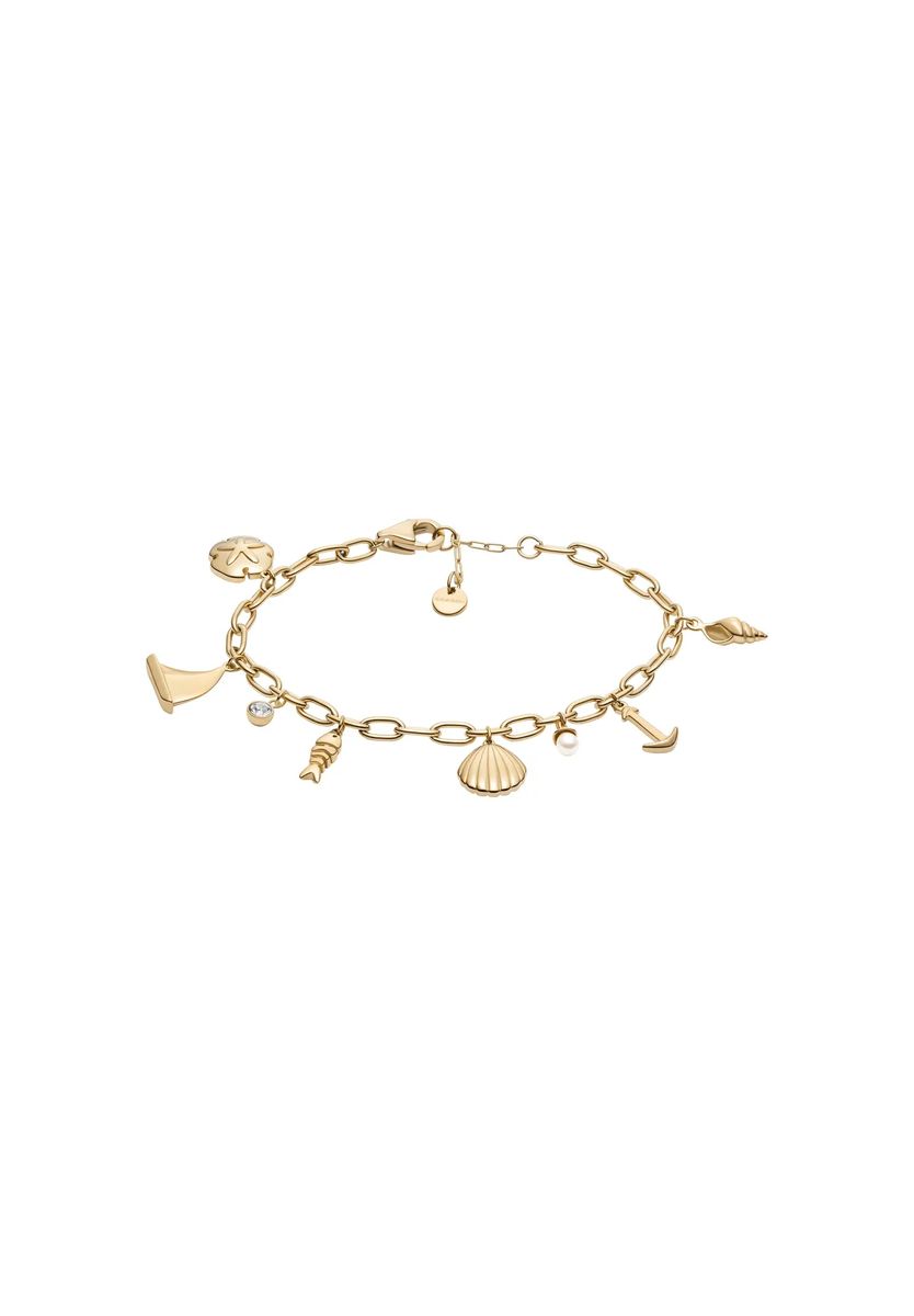 Gliederkettenarmband mit maritimen Anhängern