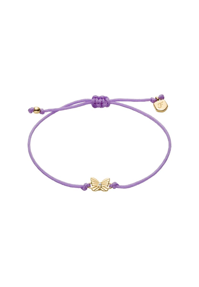 Kordelarmband mit Schmetterlingsanhänger