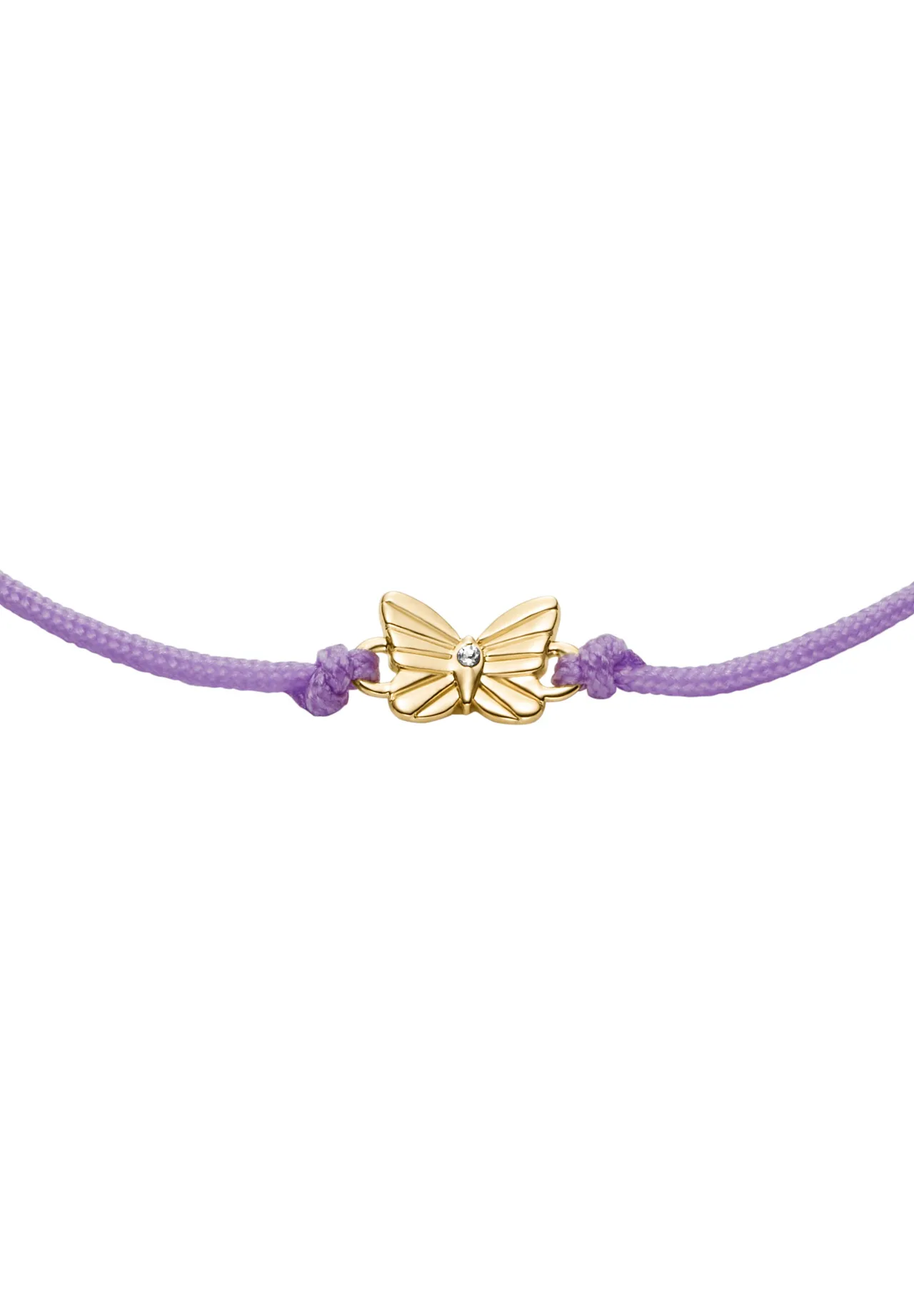 Kordelarmband mit Schmetterlingsanhänger