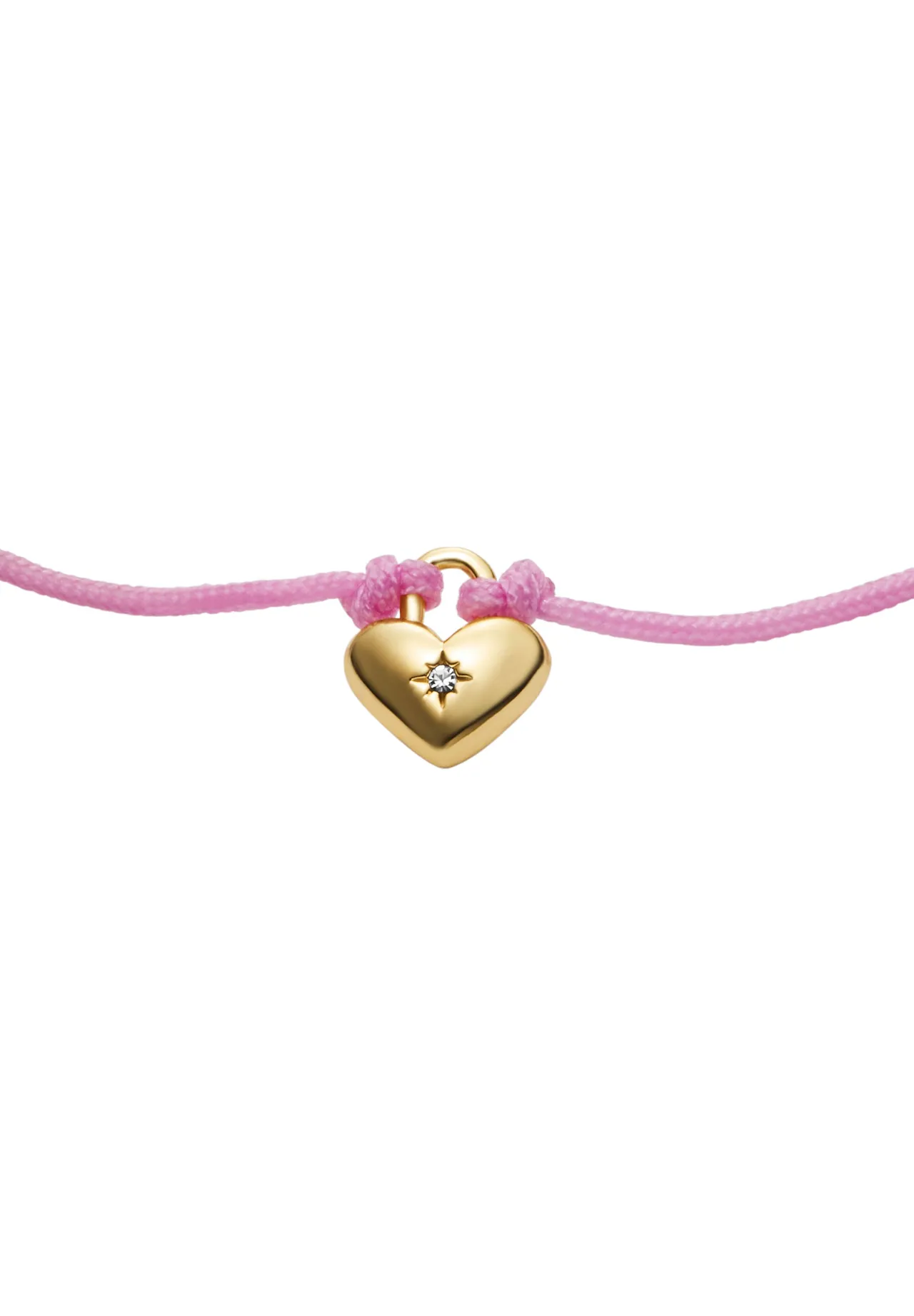 Zartes Kordelarmband mit Herz