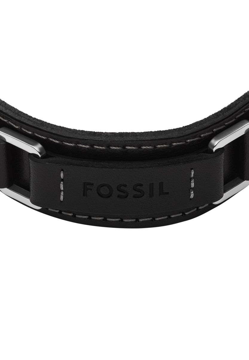 Herren-Armband aus schwarzem Leder