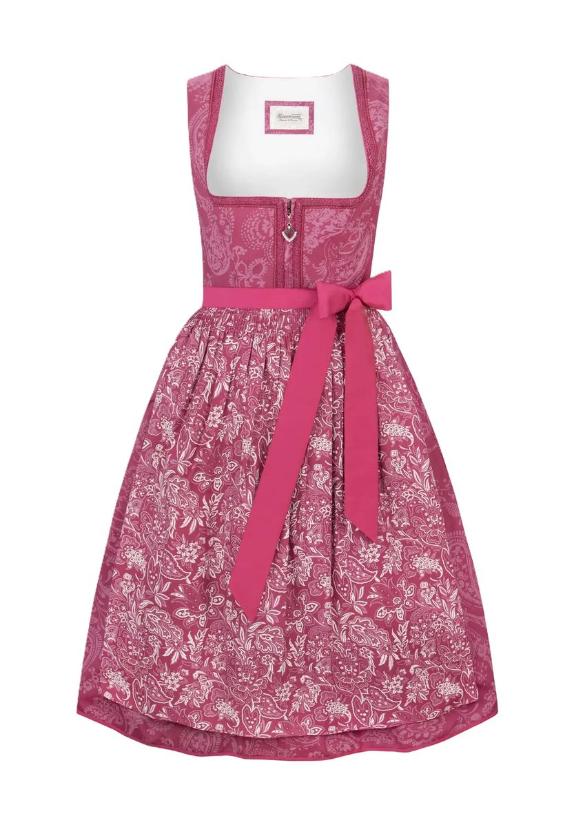 Karoline Baumwoll-Dirndl mit Blumenmuster
