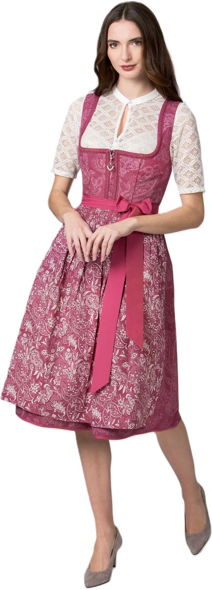Karoline Baumwoll-Dirndl mit Blumenmuster