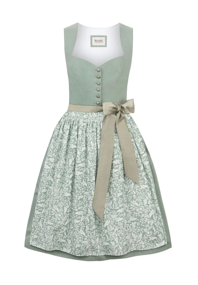 Sommerliches Dirndl mit floraler Schürze