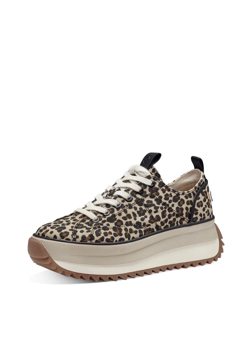 Leopard-Print Plateau-Sneaker