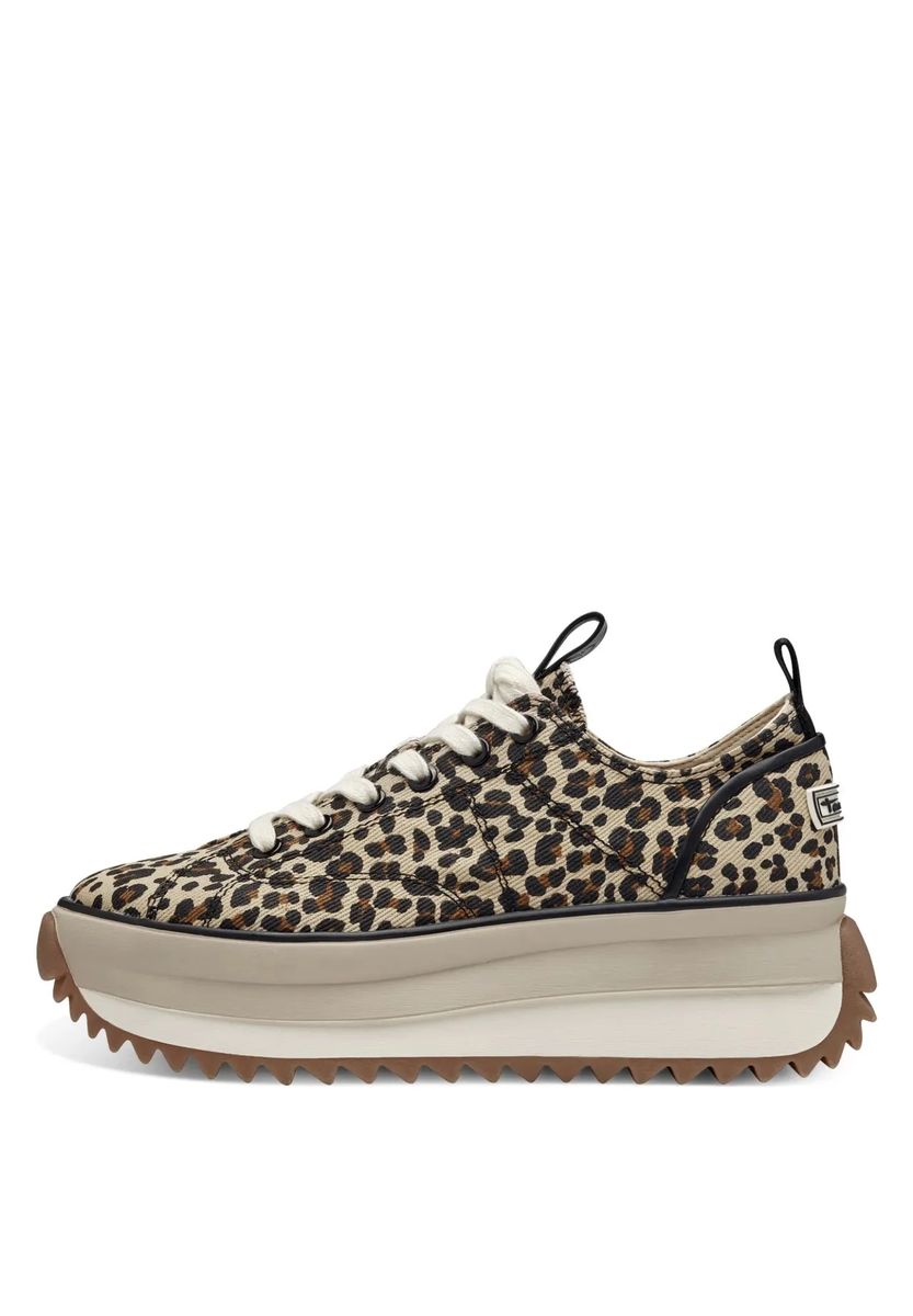 Leopard-Print Plateau-Sneaker