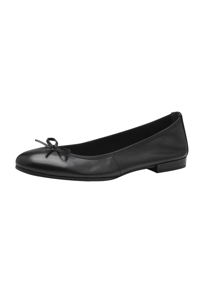 Elegante Lederballerinas mit Zierschleife
