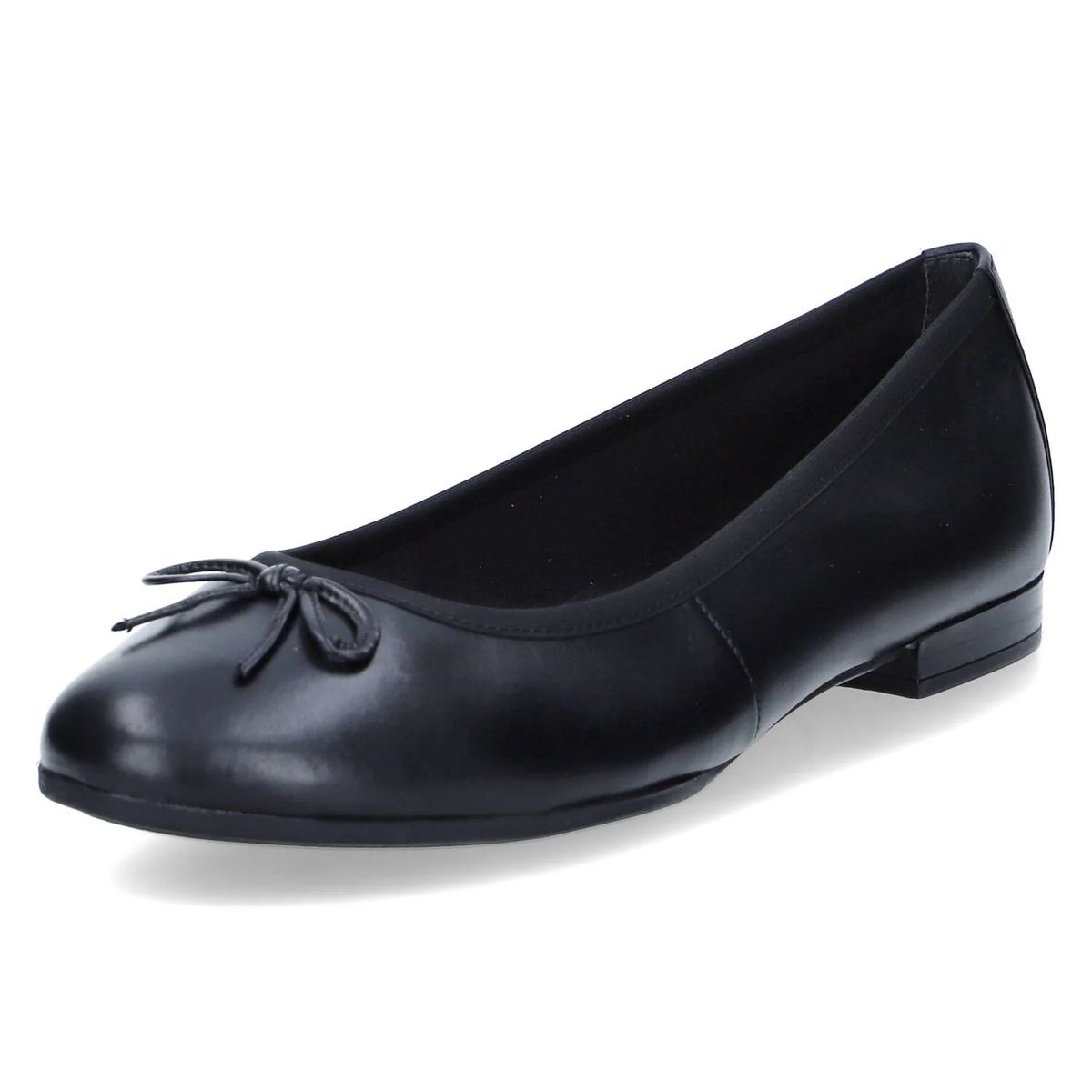 Elegante Lederballerinas mit Zierschleife