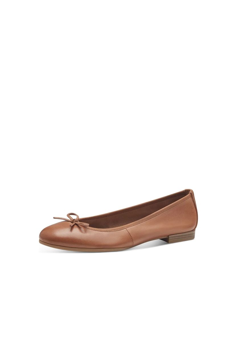 Zeitlose Leder-Ballerinas mit Schleifendetail