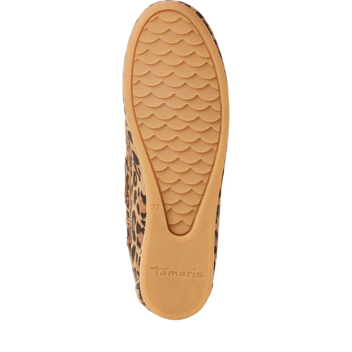 Leder-Bootsschuhe mit Leopardenmuster