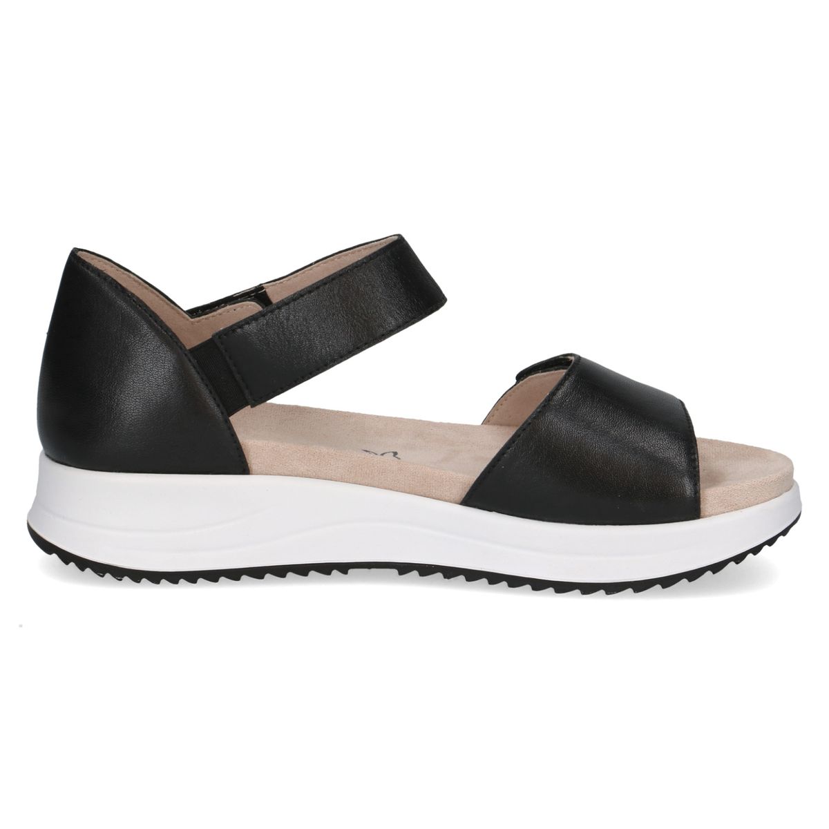 Bequeme Leder-Plateausandalen