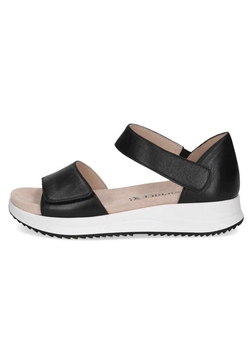 Bequeme Leder-Plateausandalen